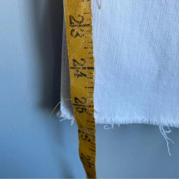 Hudson White and Tan Two Tone Straight Leg Jeans size 27” Minimalist Neutral - Picture 8 of 9